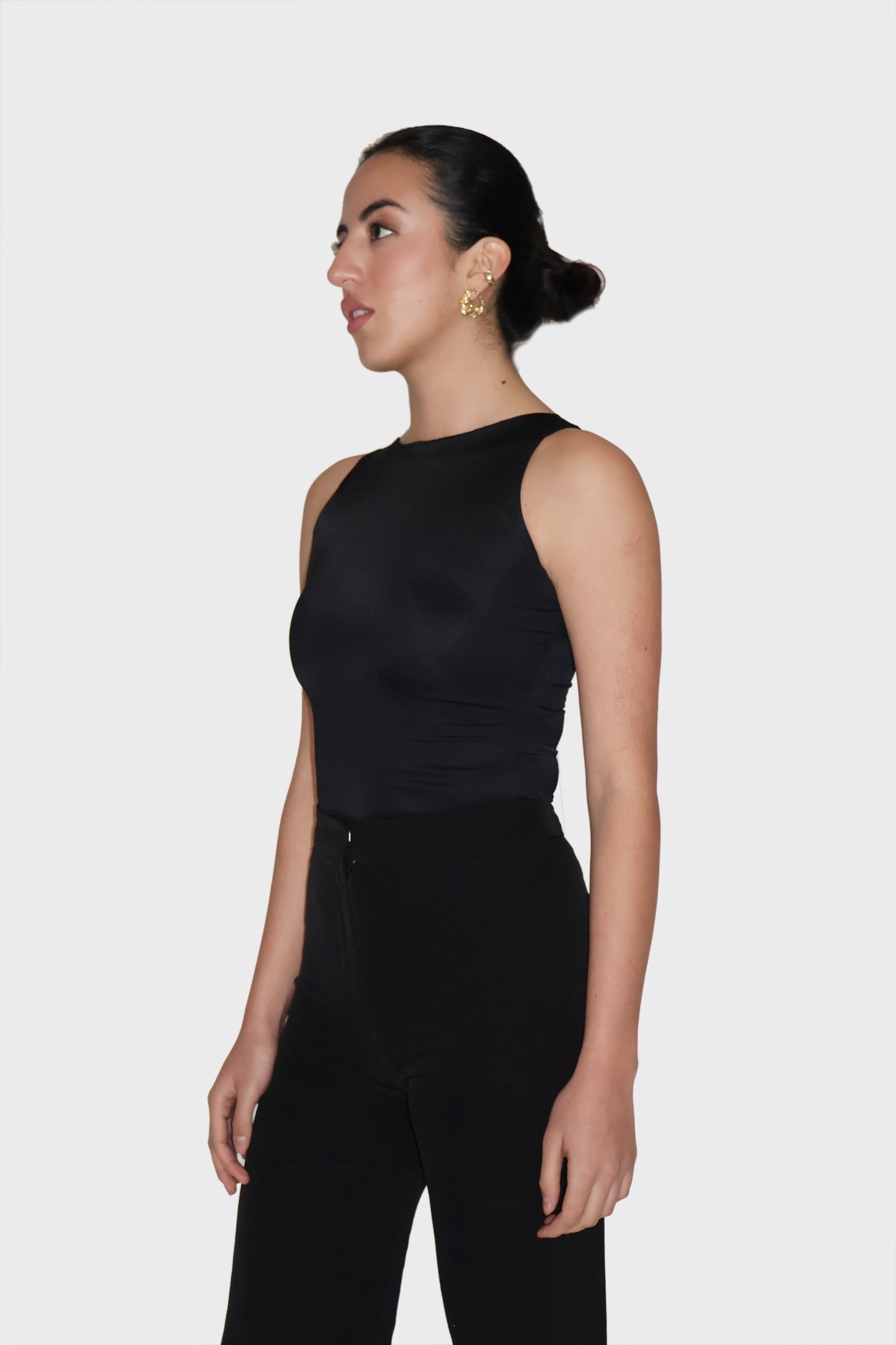 Black Boat Neck Bodysuit - Fern Bodysuit (Onyx)