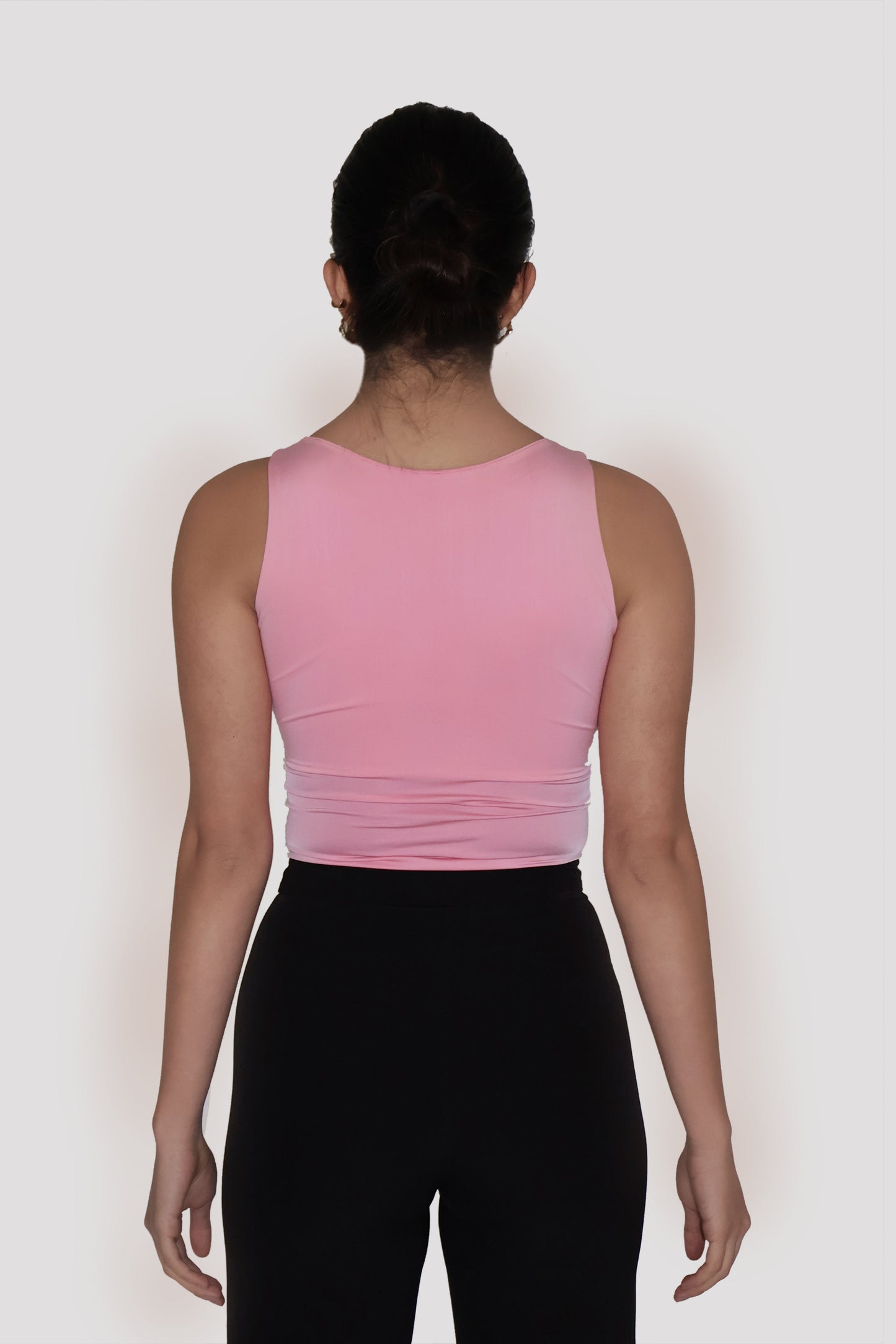Pink Boat Neck Bodysuit - Fern Bodysuit (Flamingo)