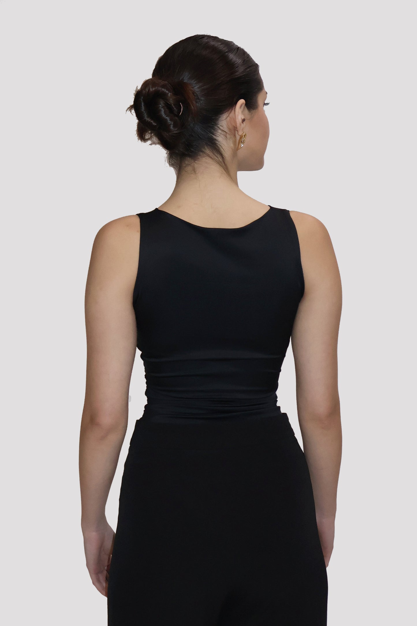 Black Cowl Neck Bodysuit - Prism Bodysuit (Onyx)