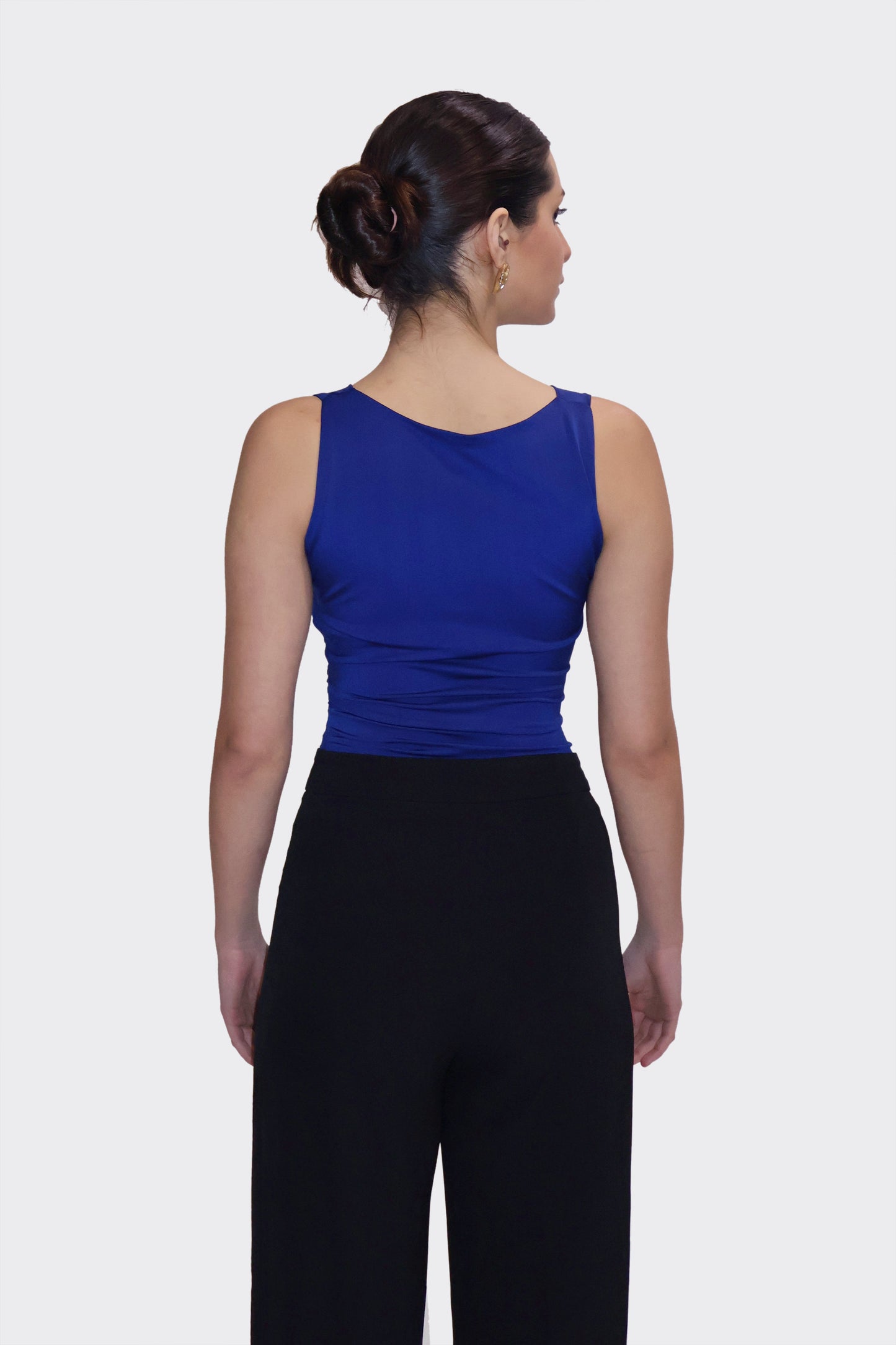 Blue Cowl Neck Bodysuit - Prism Bodysuit (Navy)