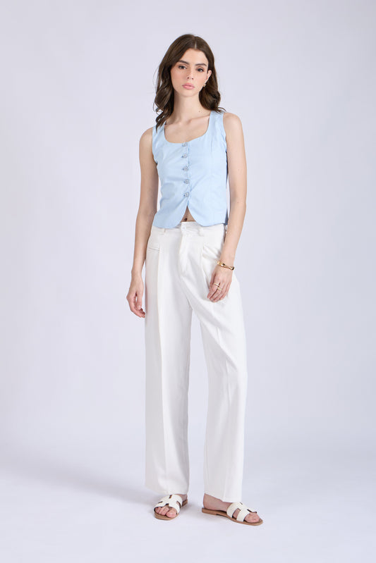 Sky Square Neck Waistcoat – ASTER