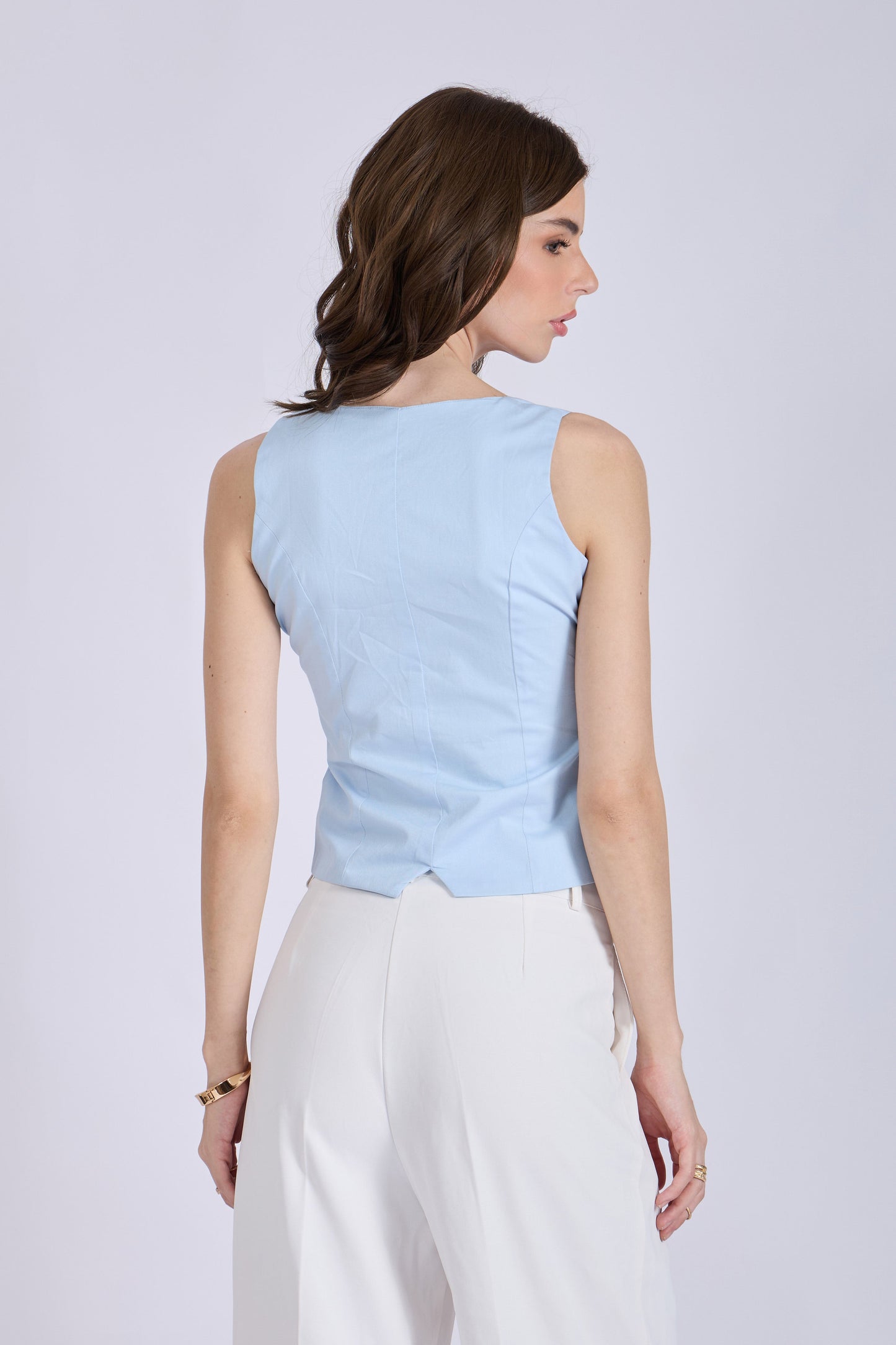 Sky Square Neck Waistcoat – ASTER