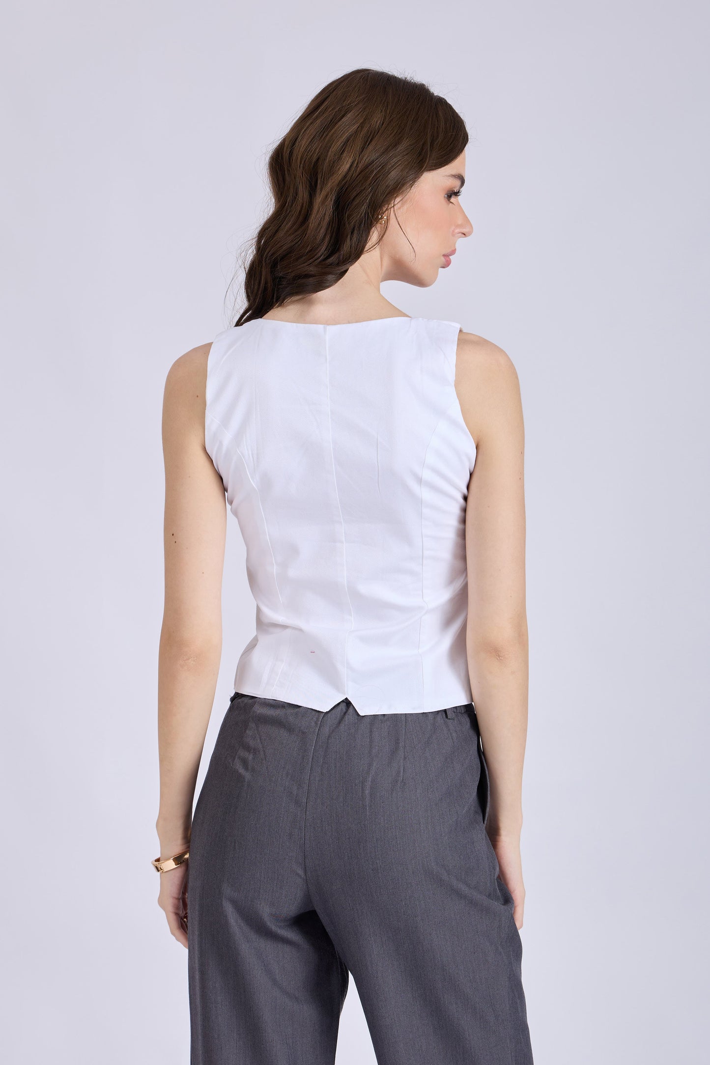 Dove Square Neck Waistcoat – ASTER