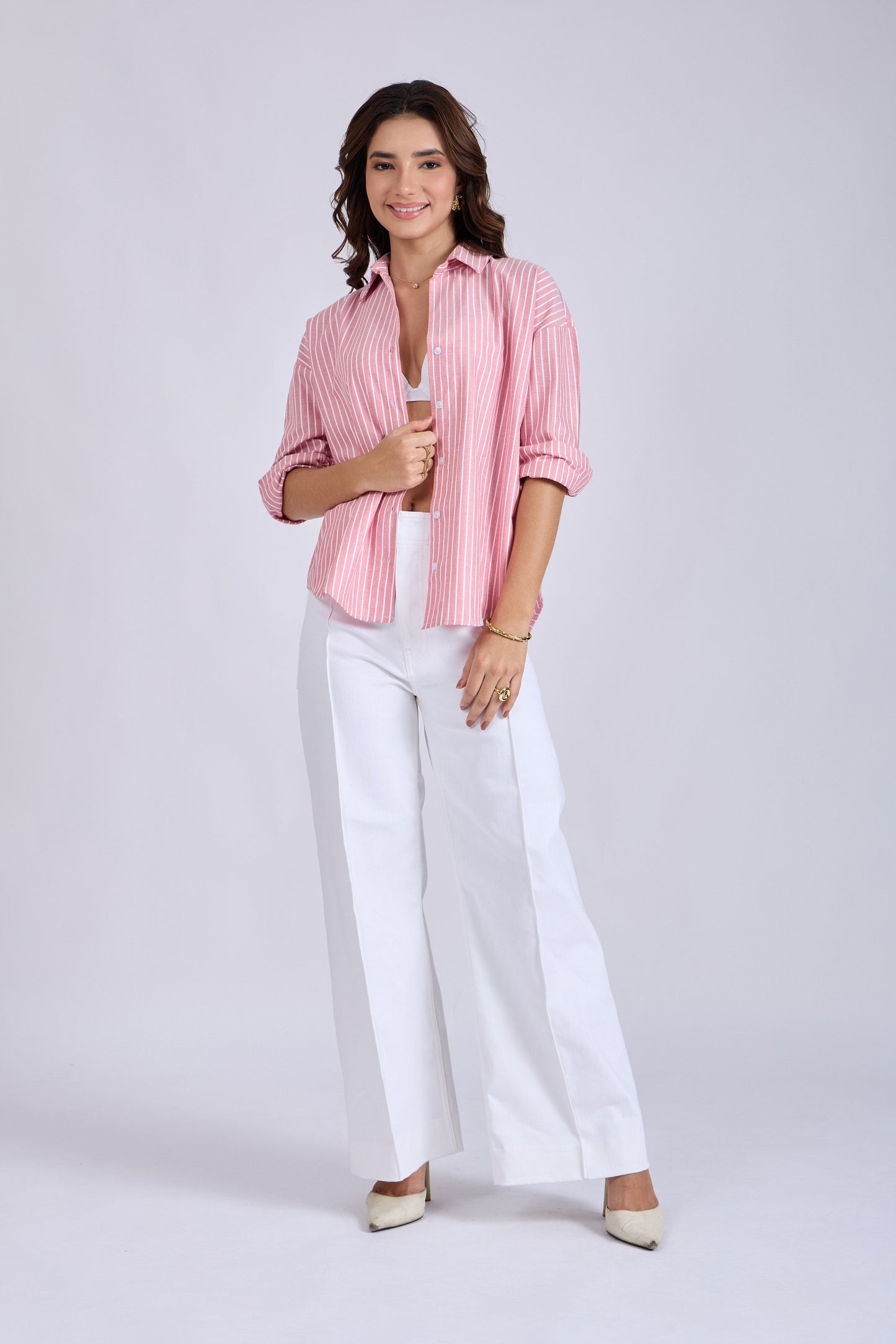 Red Striped Oversized Shirt – CANVA