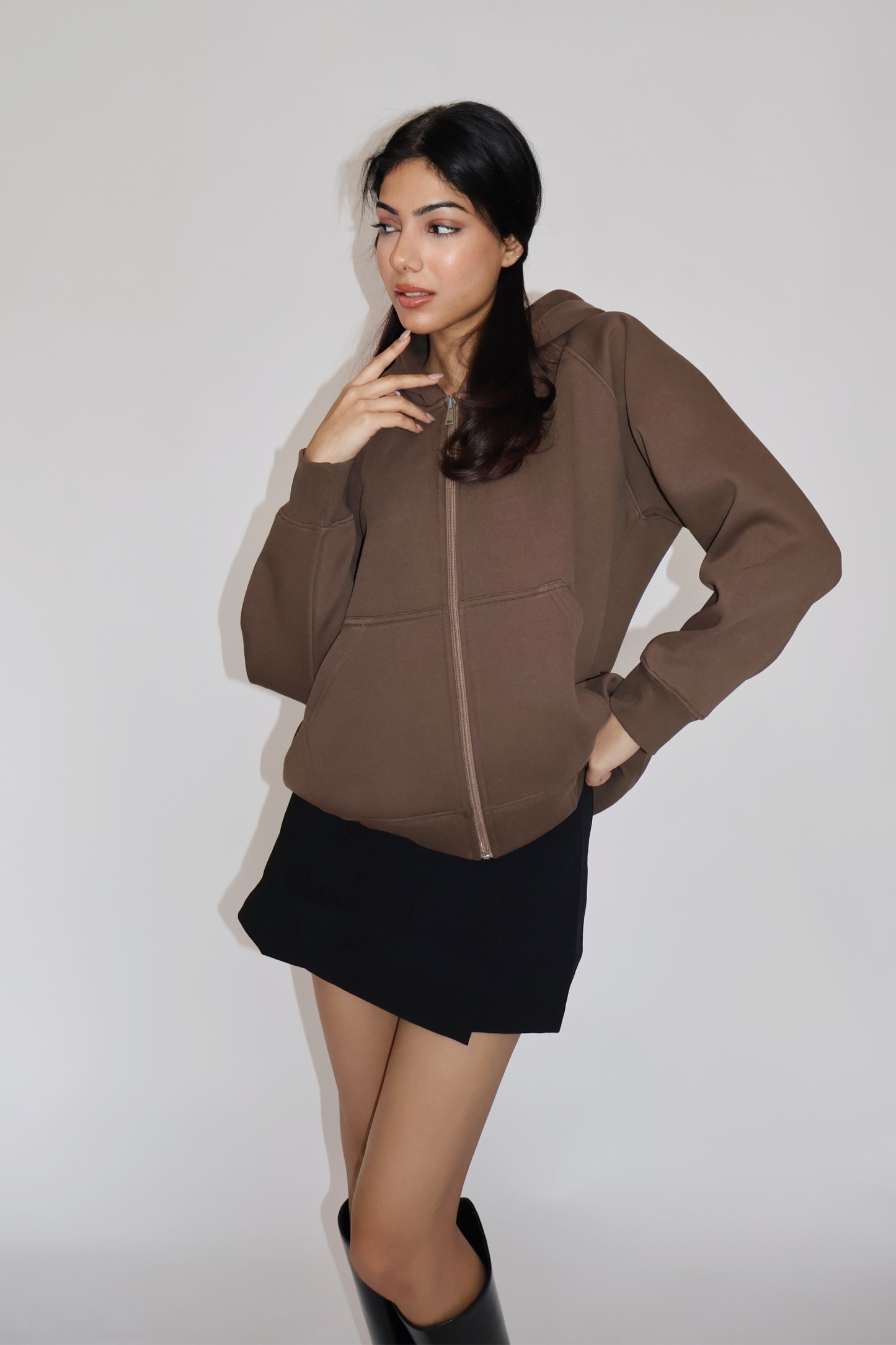 OVERSIZED HOODED ZIPPER (COCO)