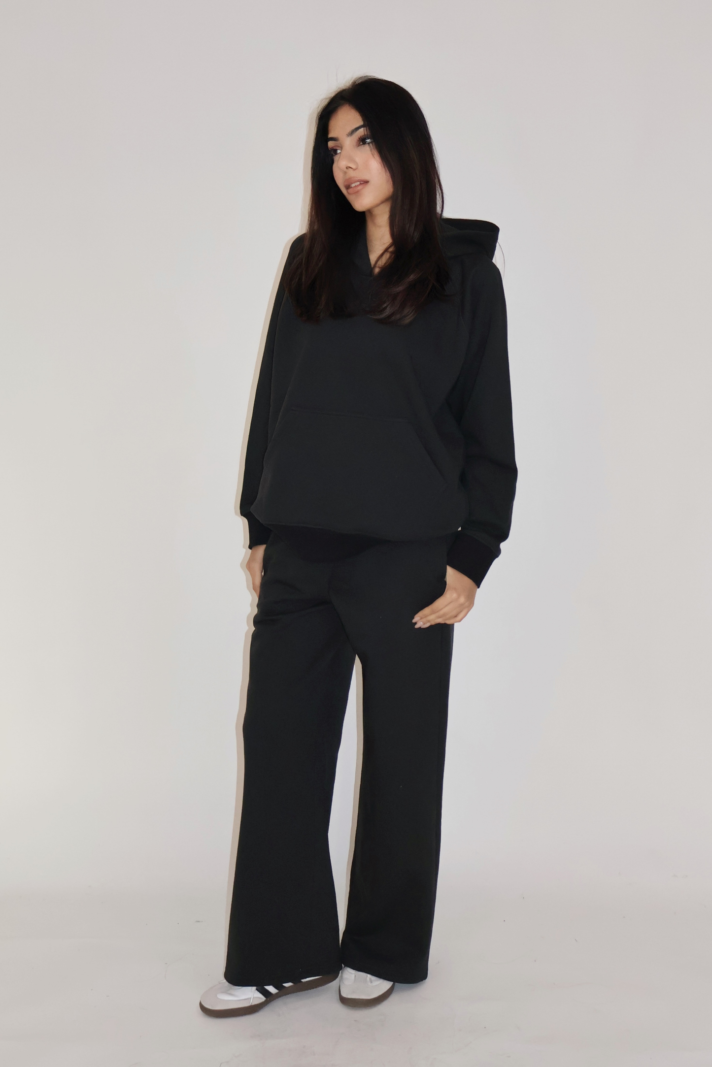 HOODIE CO-ORD SET - (Black)