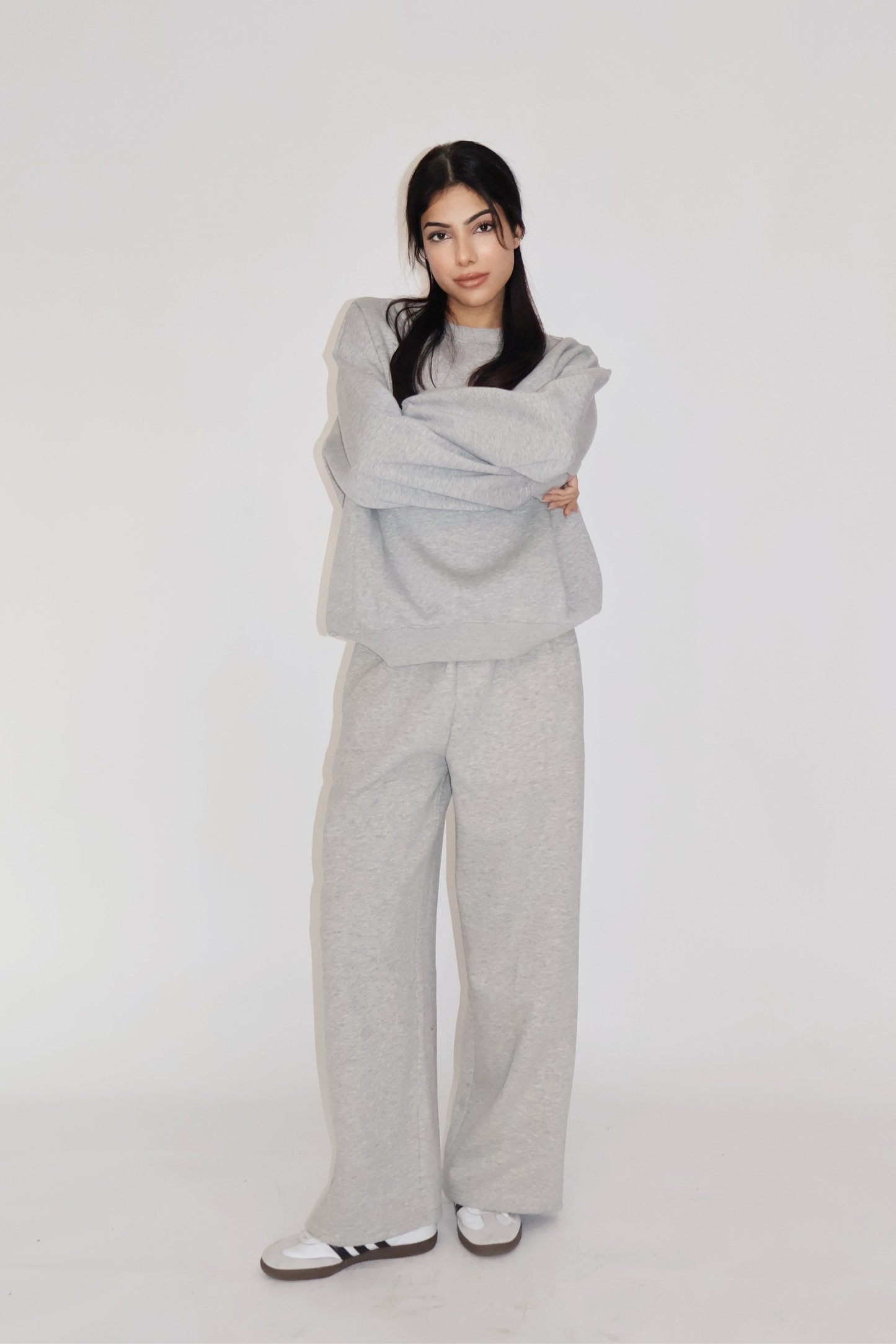 CREWNECK CO-ORD SET - (Gray)